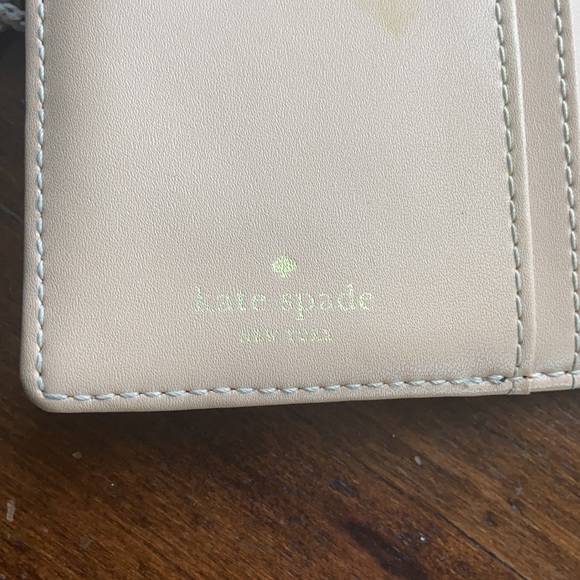 Kate Spade Staci Colorblock Bifold Beige Wallet - Picture 6 of 16